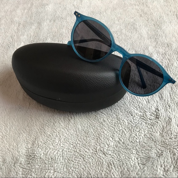 Celine Accessories - Celine 47mm Round Acetate Sunglasses Blue Smoke